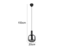 TRIO Leuchten LED Pendelleuchte, Dimmfunktion, LED wechselbar, warmweiß, Ø20cm Bild 4