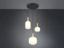TRIO Leuchten LED Pendelleuchte Cluster 3-flammig Gold Weiß Dimmbar Bild 3