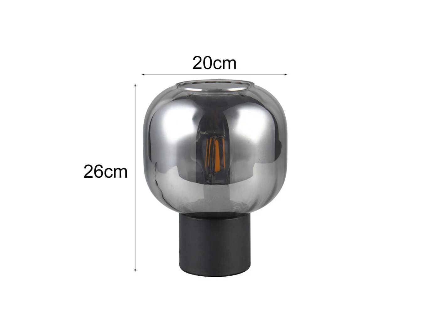 TRIO Leuchten LED Nachttischlampe mit Glas Schirm und Dimmfunktion - Bild 4