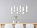 TRIO Leuchten LED Pendelleuchte 6-flammig weiß Dimmfunktion Bild 5