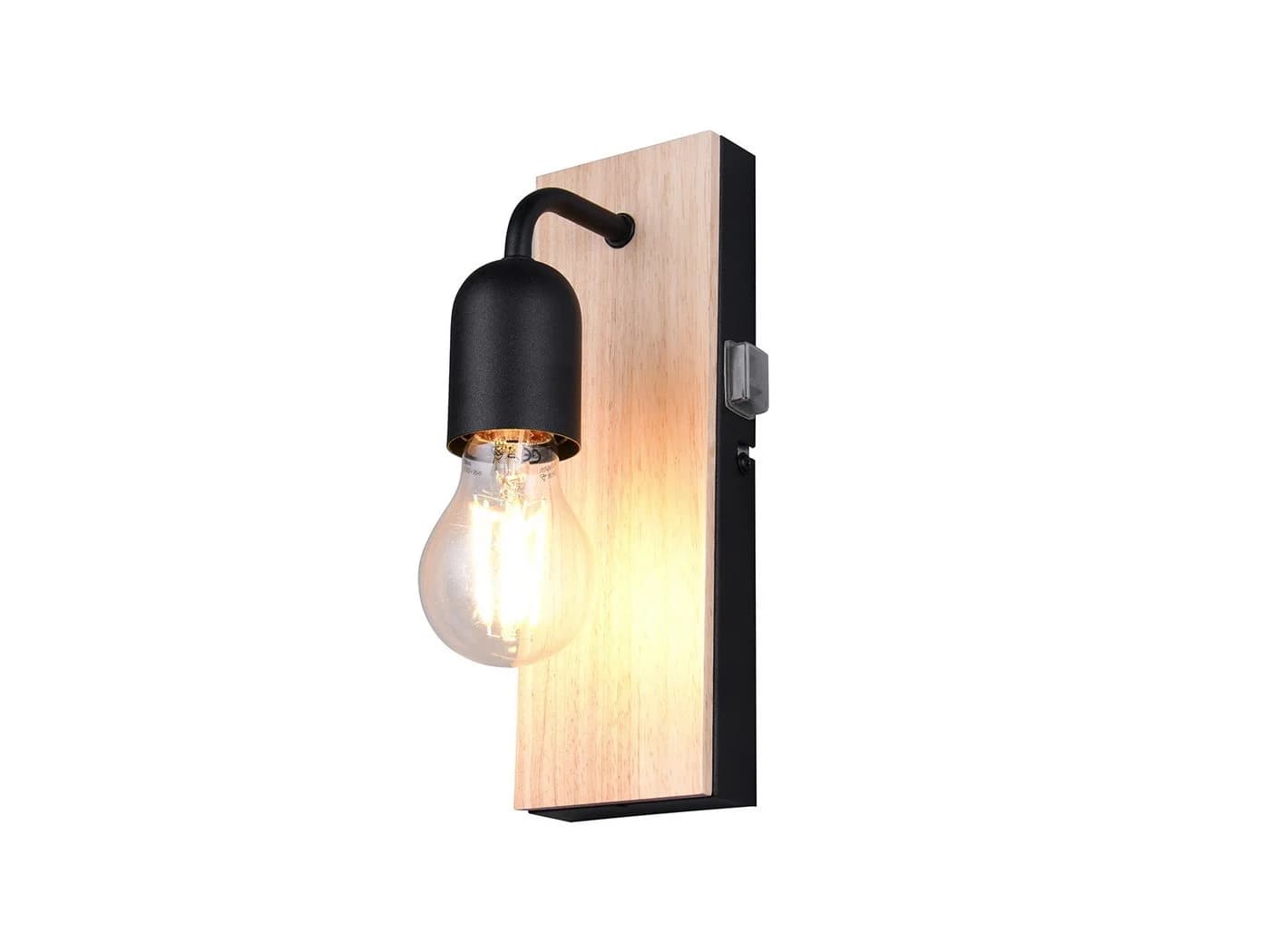TRIO Leuchten LED Spiegelleuchte mit Dimmfunktion und Holz-Metall Design - Bild 2