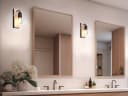 TRIO Leuchten LED Spiegelleuchte mit Dimmfunktion und Holz-Metall Design Bild 5