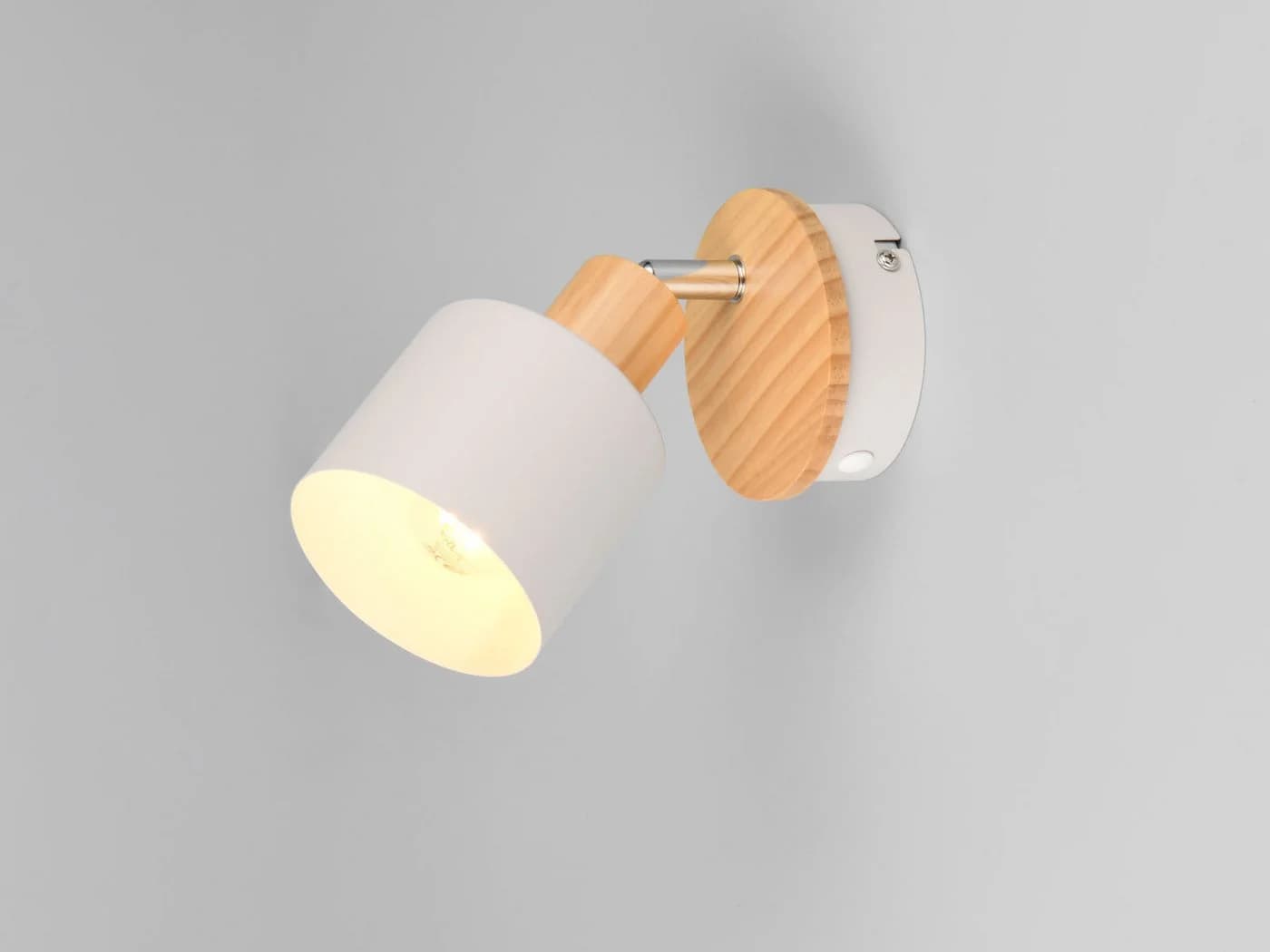 TRIO Leuchten LED Wandstrahler Dimmbar Warmweiß Metall Holz - Bild 3