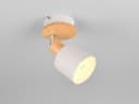 TRIO Leuchten LED Wandstrahler Dimmbar Warmweiß Metall Holz Bild 5
