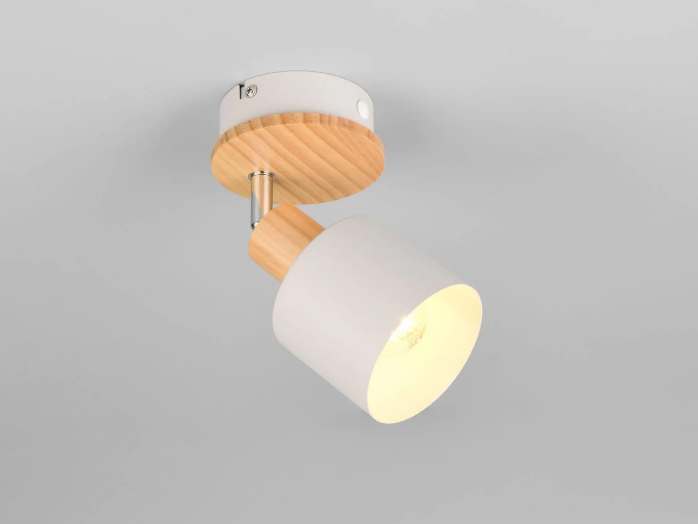 TRIO Leuchten LED Wandstrahler Dimmbar Warmweiß Metall Holz - Bild 5