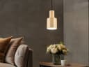 TRIO Leuchten LED Pendelleuchte Beige Retro Dimmbar E27 Bild 1