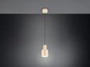 TRIO Leuchten LED Pendelleuchte Beige Retro Dimmbar E27 Bild 2