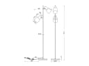 TRIO Leuchten LED Stehlampe Retro Beige/Braun Dimmbar Bild 5