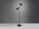 TRIO Leuchten LED Stehlampe Schwarz Dimmbar 2 Schwenkbare Spots Bild 3