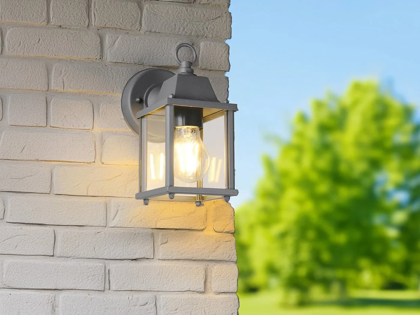 Trio Leuchten LED Außen-Wandleuchte Landhausstil Anthrazit - Bild 3