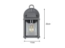 Trio Leuchten LED Außen-Wandleuchte Landhausstil Anthrazit Bild 4