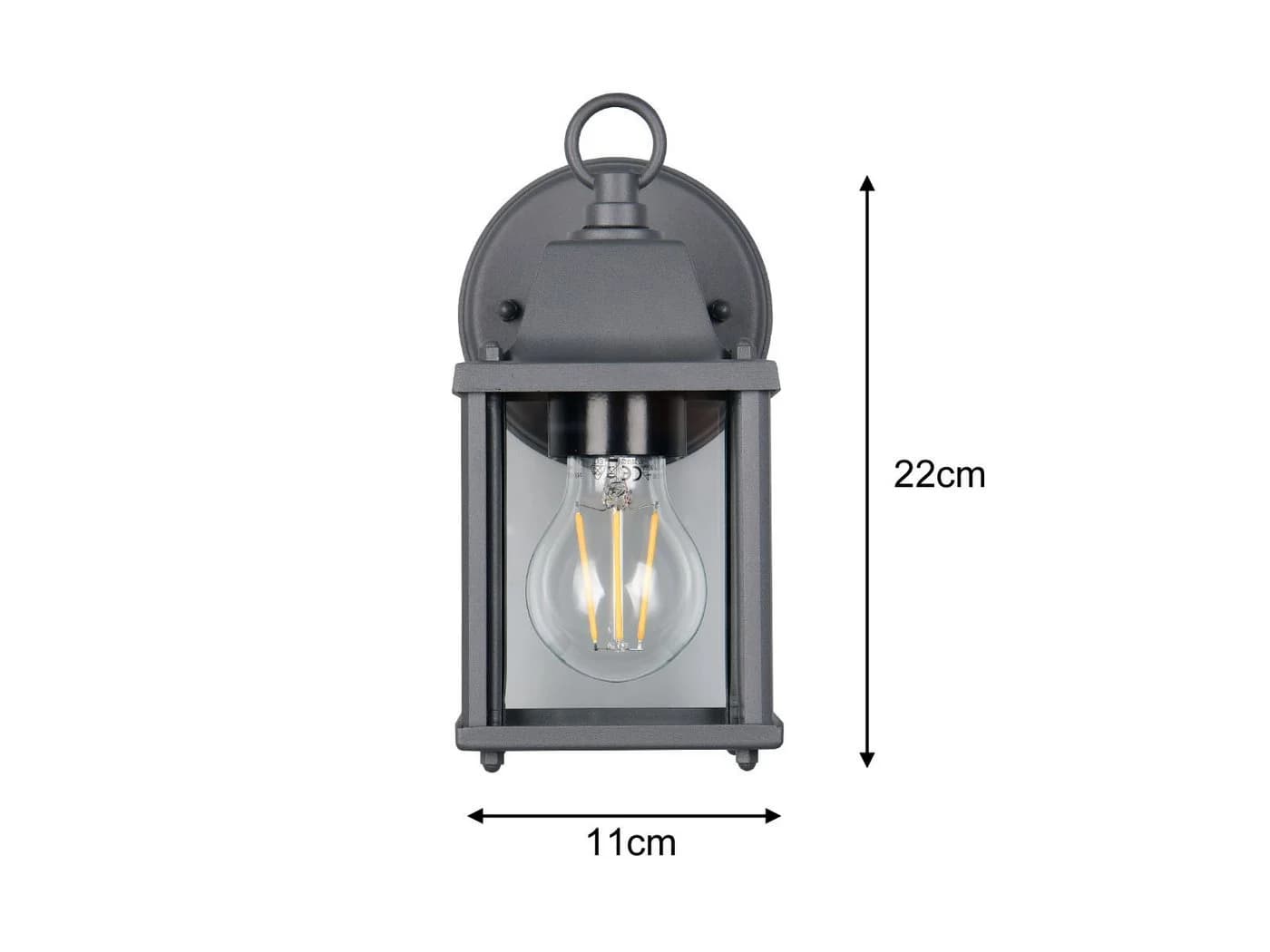 Trio Leuchten LED Außen-Wandleuchte Landhausstil Anthrazit - Bild 4