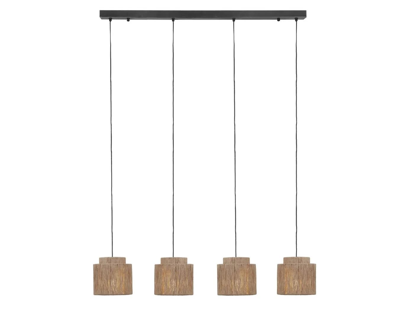 Trio Leuchten LED Pendelleuchte Dimmfunktion LED wechselbar warmweiß mehrflammig im Boho Style hängend über Esstisch & Kücheninsel - Bild 2