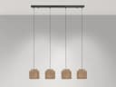 Trio Leuchten LED Pendelleuchte Dimmfunktion LED wechselbar warmweiß mehrflammig im Boho Style hängend über Esstisch & Kücheninsel Bild 3