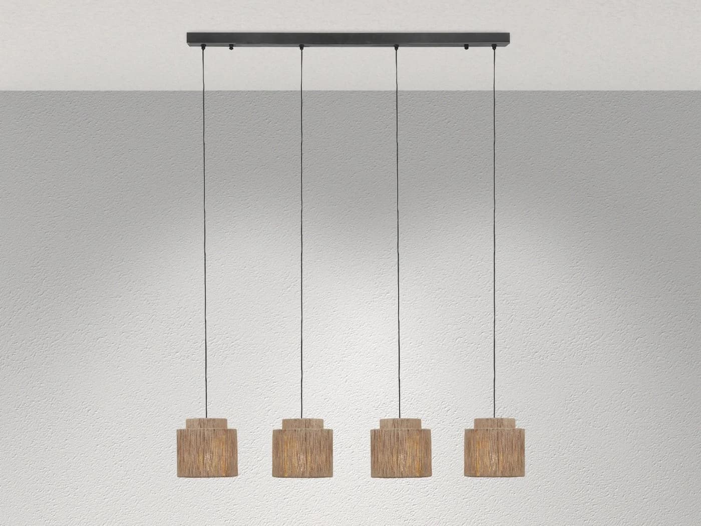 Trio Leuchten LED Pendelleuchte Dimmfunktion LED wechselbar warmweiß mehrflammig im Boho Style hängend über Esstisch & Kücheninsel - Bild 3