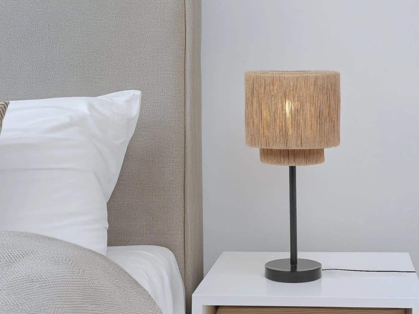 TRIO Leuchten LED Nachttischlampe Dimmfunktion Boho Style - Bild 5