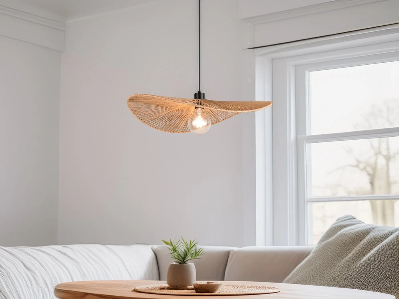 Reality Leuchten LED Pendelleuchte Dimmfunktion Warmweiß 58cm