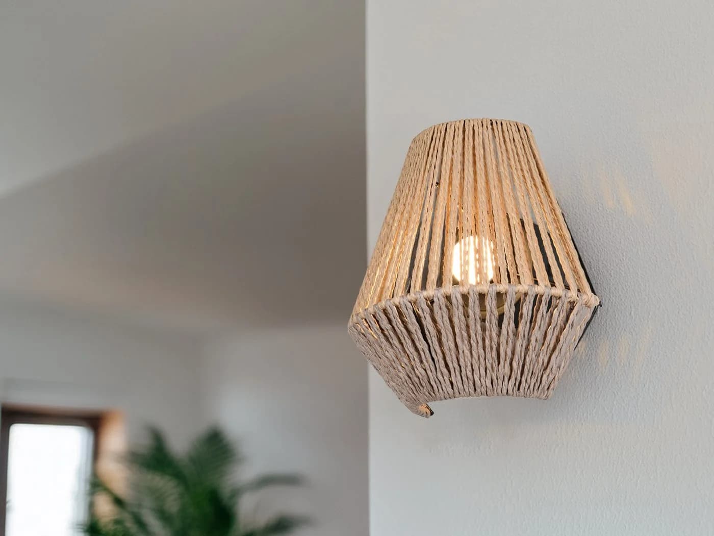Reality Leuchten LED Wandleuchte 2er Set Boho Akku Dimmbar Warmweiß - Bild 5