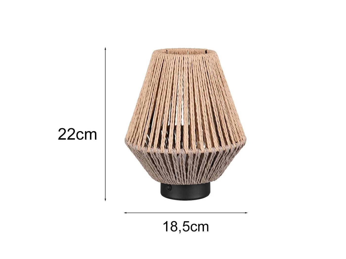 Reality Leuchten LED Tischleuchte 2er Set Boho Dimmbar Warmweiß - Bild 4