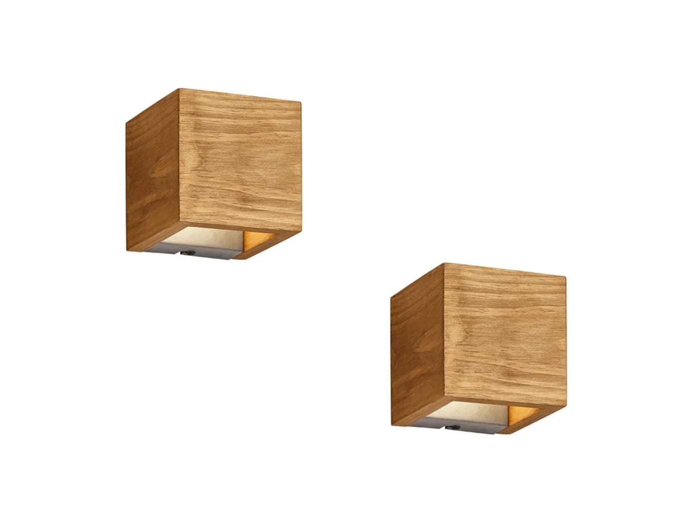 TRIO Leuchten LED Wandleuchte 2er Set Dimmbar Naturholz - Bild 2