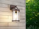 Reality Leuchten LED Außen-Wandleuchte Aluminium Rostoptik E27 Bild 1