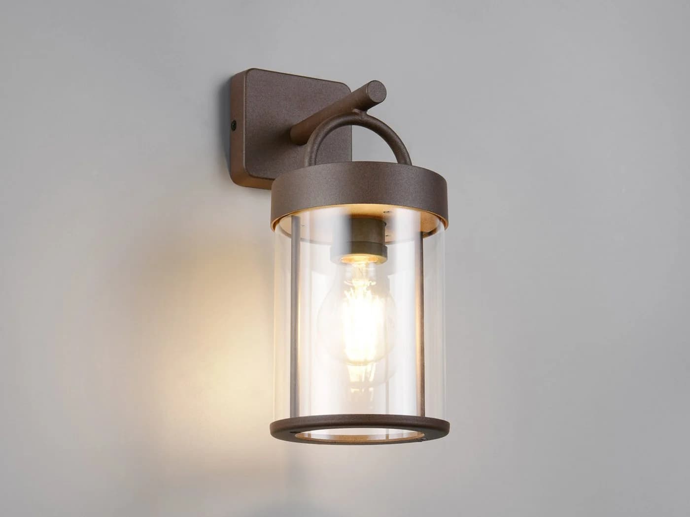 Reality Leuchten LED Außen-Wandleuchte Aluminium Rostoptik E27 - Bild 3