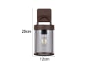 Reality Leuchten LED Außen-Wandleuchte Aluminium Rostoptik E27 Bild 4