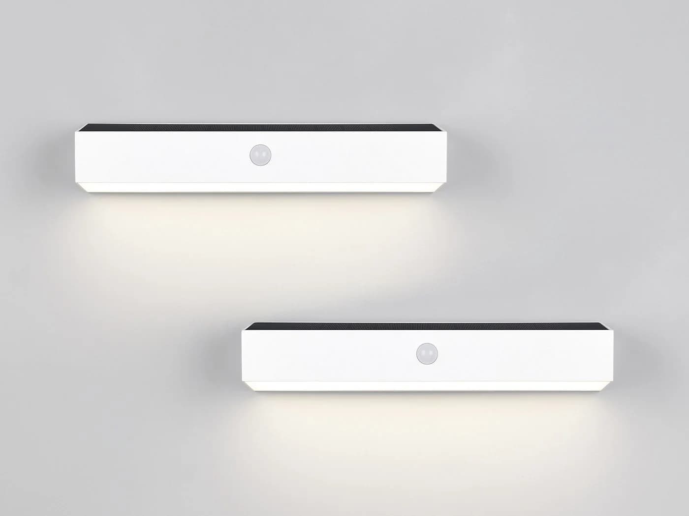 Reality Leuchten LED Solarleuchte 2er Set mit Bewegungsmelder Weiß - Bild 3