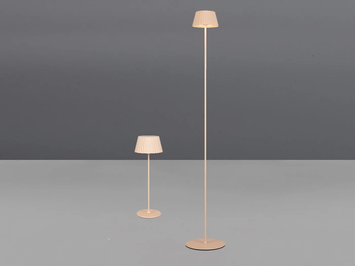 Reality Leuchten LED Außen-Steh- & Tischlampe Set Beige Dimmbar - Bild 3