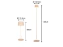 Reality Leuchten LED Außen-Steh- & Tischlampe Set Beige Dimmbar Bild 4
