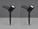 Reality Leuchten LED Gartenstrahler RGB Solar 2er Set Bild 3