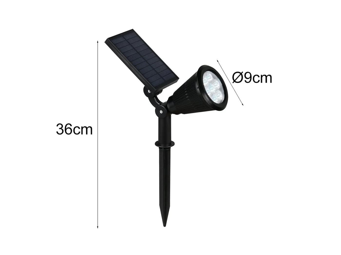 Reality Leuchten LED Gartenstrahler RGB Solar 2er Set - Bild 4