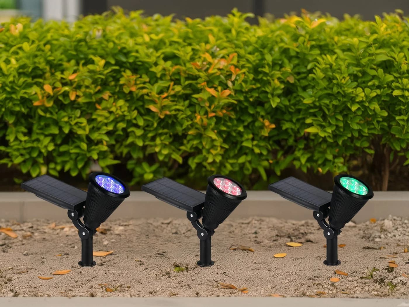 Reality Leuchten LED Gartenstrahler RGB Solar 2er Set - Bild 5