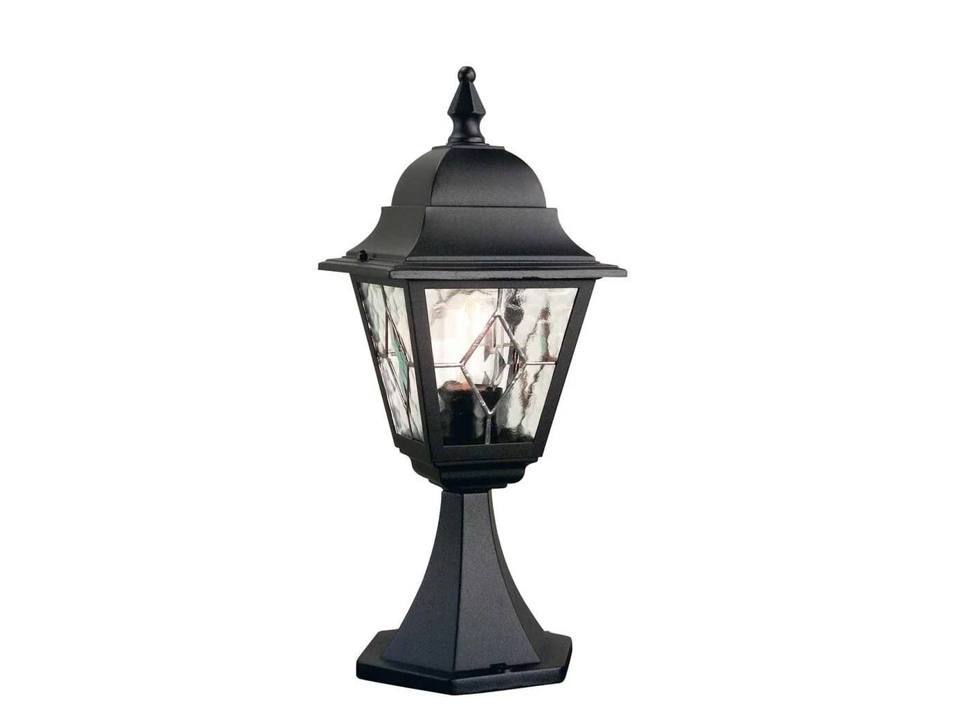 Elstead LIGHTING LED Sockelleuchte Schwarz Bleiglas Landhausstil - Bild 2