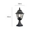 Elstead LIGHTING LED Sockelleuchte Schwarz Bleiglas Landhausstil Bild 4