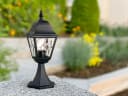Elstead LIGHTING LED Sockelleuchte Schwarz Bleiglas Landhausstil Bild 5