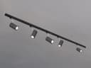 TRIO 2-Phasen Lichtschienensystem Set Schwarz mit 5 Strahlern Bild 3
