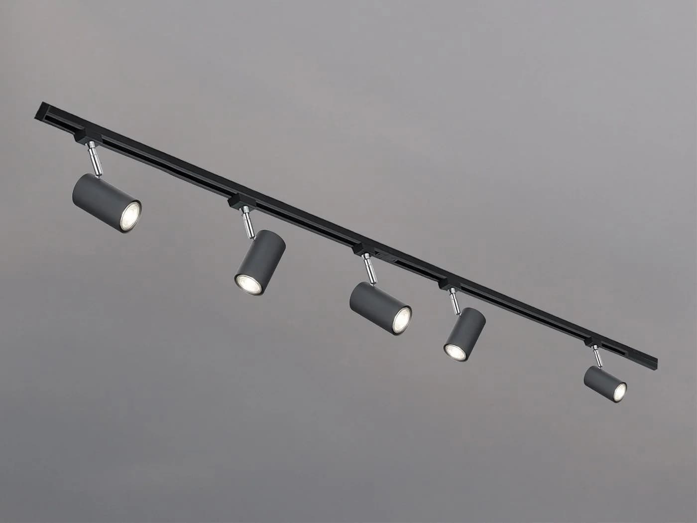TRIO 2-Phasen Lichtschienensystem Set Schwarz mit 5 Strahlern - Bild 3