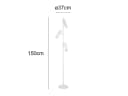 Trio Leuchten LED Stehlampe, Dimmfunktion, Warmweiß, Steh Leselampe Bild 4
