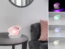 Reality Leuchten USB-Tischleuchte Muschel-Lampe RGB & Glitzerkugel Bild 1