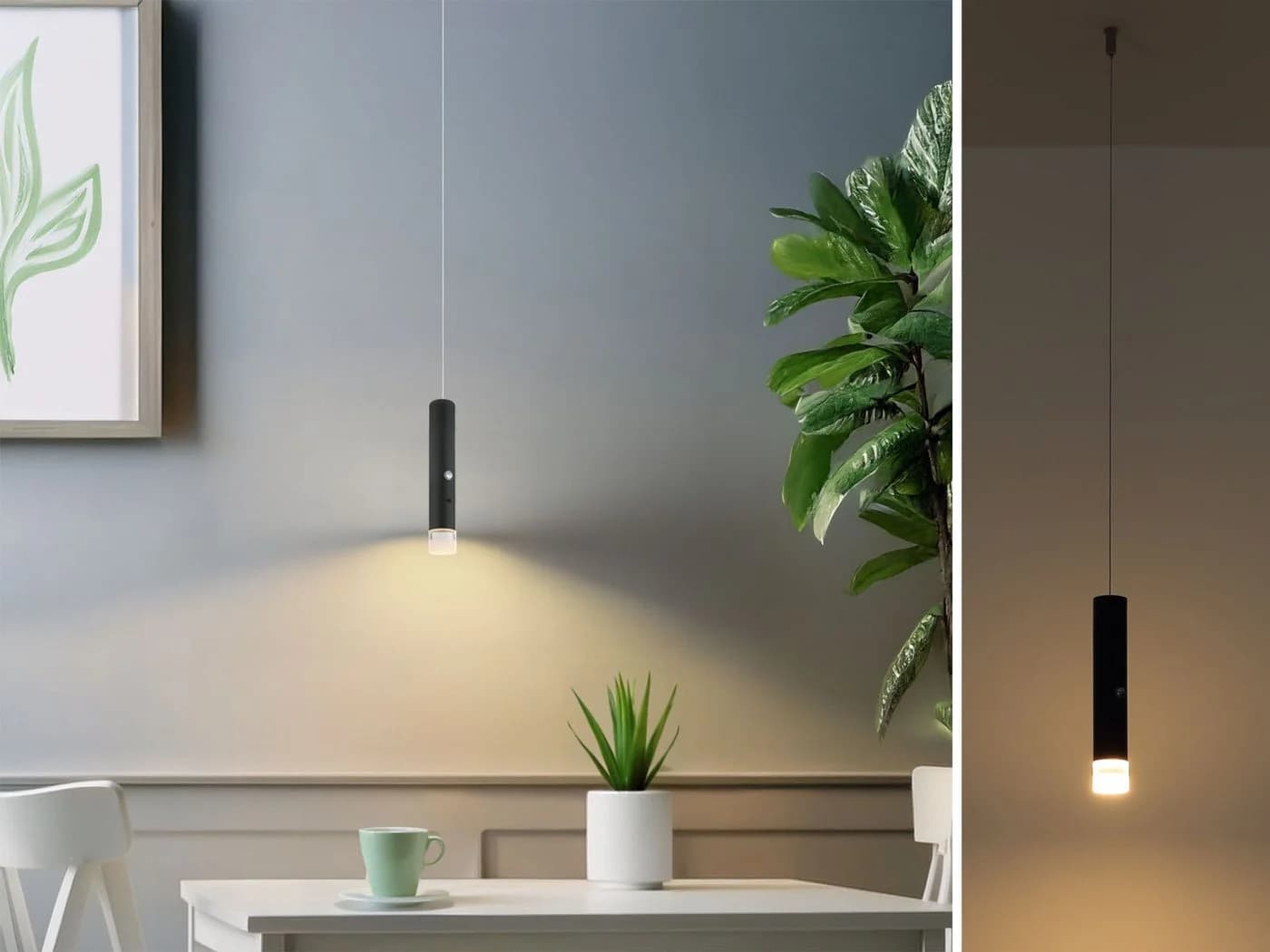 GLOBO LIGHTING LED Pendelleuchte Dimmfunktion Akku-Lampe Schwarz