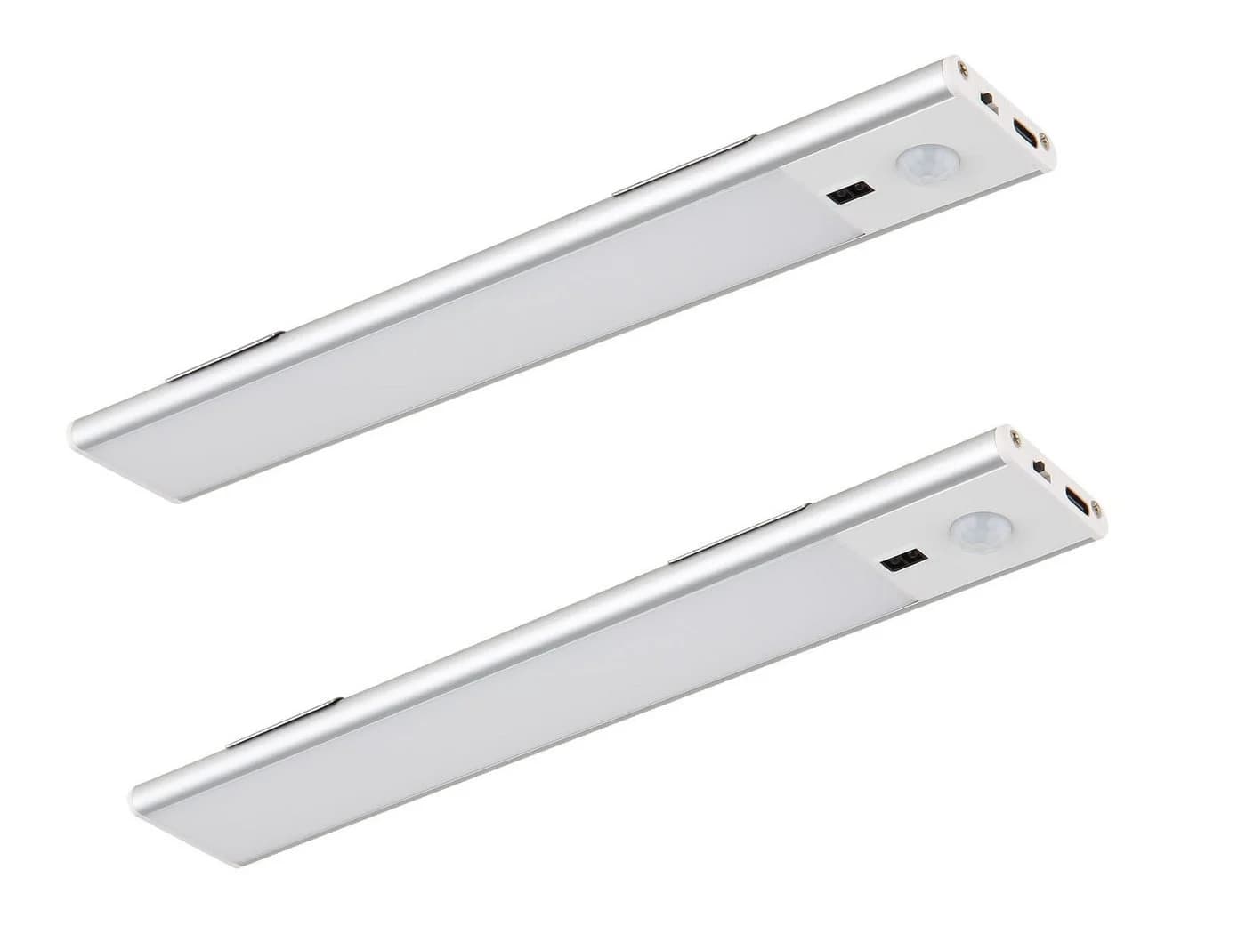 GLOBO LIGHTING LED Unterbauleuchte, Gestensteuerung, Neutralweiß, 2er SET Akku-Lampen kabellos mit Magnet, Küchen Unterbaulichter, 24cm - Bild 2