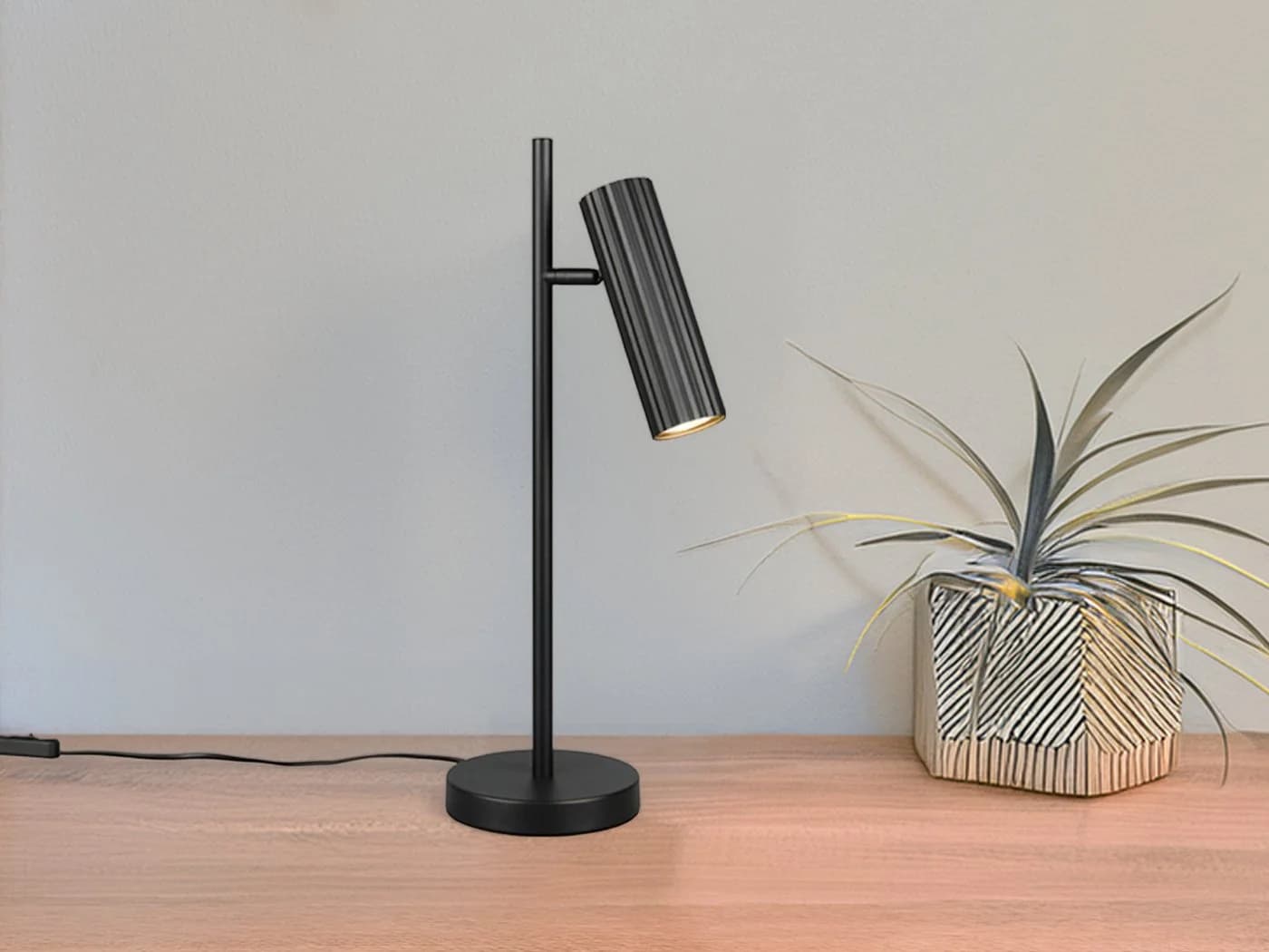 TRIO Leuchten LED Nachttischlampe Dimmfunktion Warmweiß 50cm