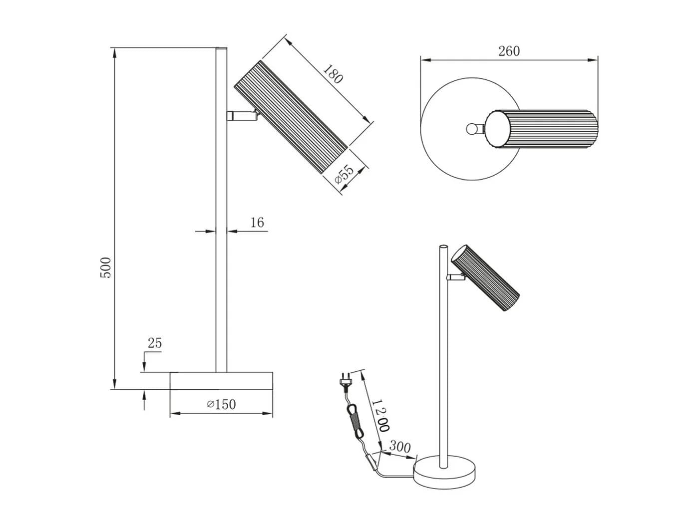 TRIO Leuchten LED Nachttischlampe Dimmfunktion Warmweiß 50cm - Bild 5