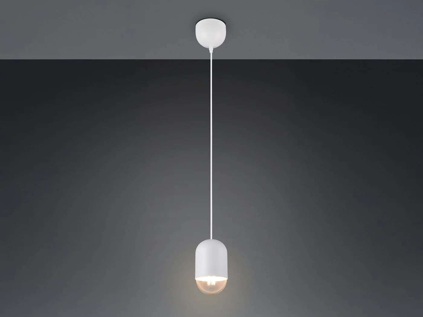 Reality Leuchten LED Pendelleuchte Weiß Dimmbar E27 - Bild 3