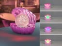 Reality Leuchten USB-Tischleuchte Muschel-Lampe RGB & Glitzerkugel Bild 1