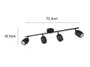 Reality Leuchten LED Deckenstrahler Warmweiß 4 Spots Bild 3