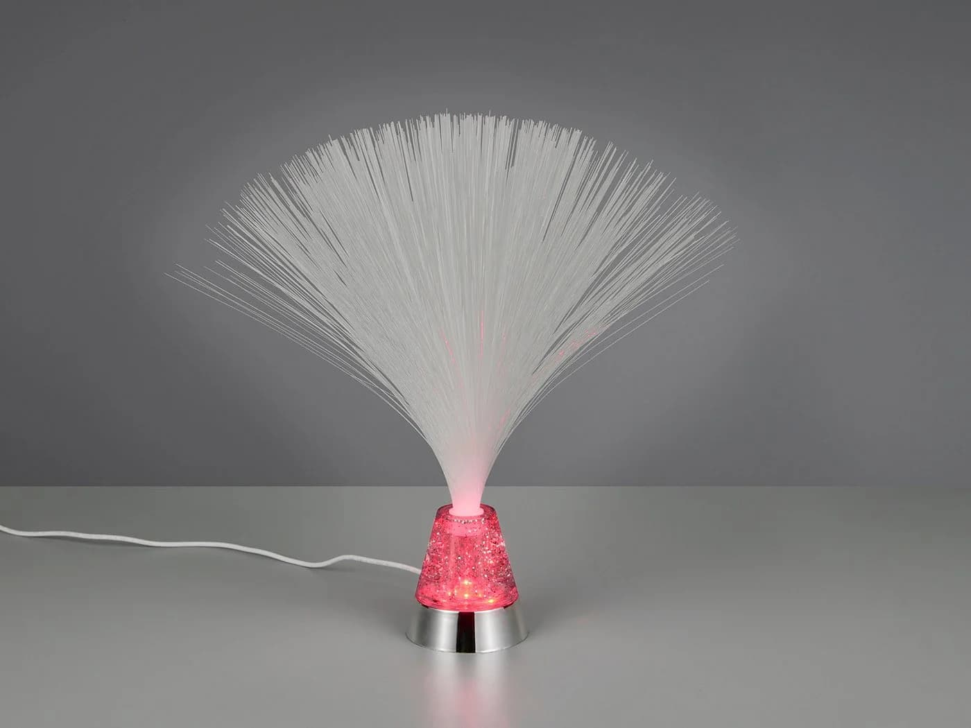 Reality Leuchten LED Dekolicht Farbwechsel 70er Jahre Glas-Faserlampe - Bild 3