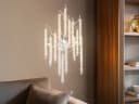 GLOBO LIGHTING LED Wandleuchte mit Kristall-Behang Dimmfunktion Bild 1