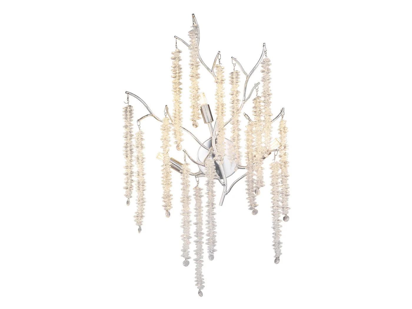GLOBO LIGHTING LED Wandleuchte mit Kristall-Behang Dimmfunktion - Bild 2